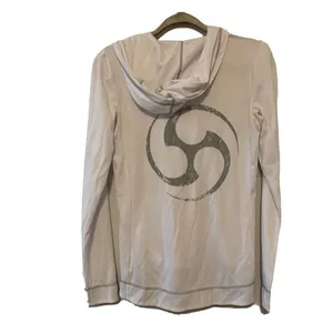 ALO Womens Size Medium White 1/4 Zip Athletic Activewear Pullover Hoodie Jacket thumbnail 3