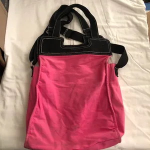 Ed Hardy 1971 pink and black tote shoulder hand crossbody bag purse grunge punk thumbnail 3