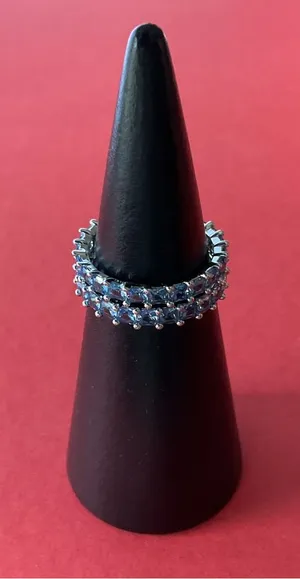 Bomb Party RBP5905 “Unspoken Dreams” Cubic Zirconia on Rhodium Size 7 Ring NWT thumbnail 1