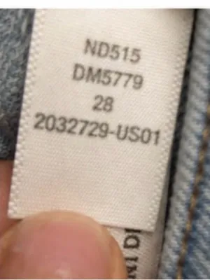 Madewell high rise light wash distressed straight leg jeans size 28 thumbnail 5