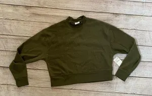 Abound Dark Green Mock Neck Medium Sweatshirt NEW thumbnail 1