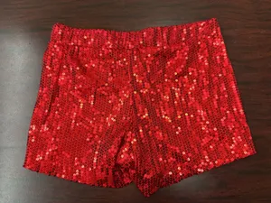 NWT Spirit Halloween Red Sequin Shorts Size Large thumbnail 2