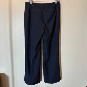 Ann Taylor Signature‎ Fit Wide Leg Dress Pants Size 6 Navy Blue thumbnail 4