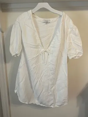 L'Academie white Mini Dress with Puff Sleeves FINAL PRICE thumbnail 1