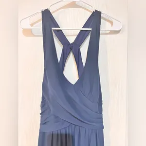 final price Bill Levkoff Navy Formal Gown thumbnail 3