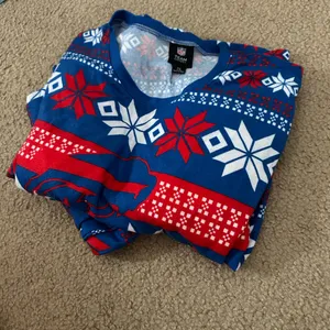 NFL Team Apparel Blue Snowflake pajamas size XL thumbnail 4