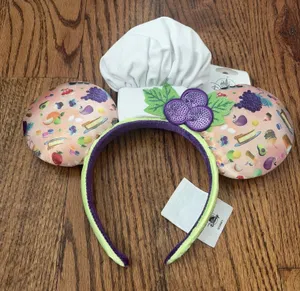 2023 Disney California Adventure Food & Wine Festival Minnie Mouse Ears Headband thumbnail 1