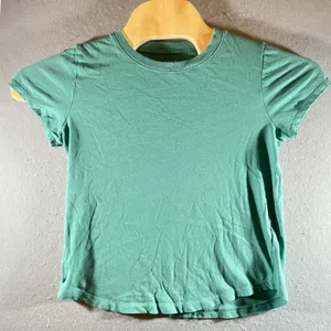 810 |‎ Madewell Softfade Cotton Crewneck Short Sleeve Tee Green Womens S thumbnail 1