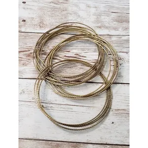 Connected Multi Bangle Statement Bangle / Bracelet Gold thumbnail 3