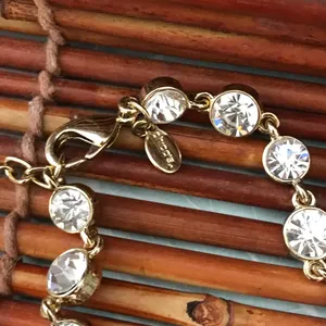 Chico's Brûlée Crystal & Gold Tone Long Necklace thumbnail 9
