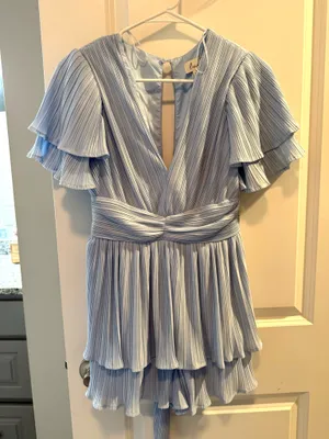 Lena Boutique Romper Blue thumbnail 2