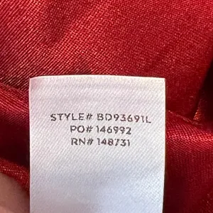 1300 | NWT Lulus Red‎ Satin Cutout Bodycon Holiday Cocktail Mini Dress Womens M thumbnail 7