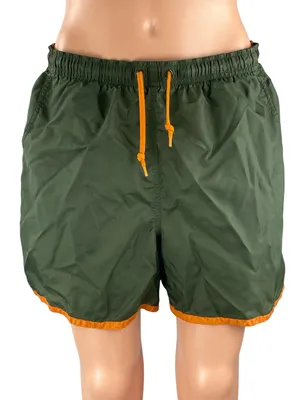 Nike Women's Green Drawstring Yoga Workout Running Athletic Mini Shorts Size L thumbnail 1