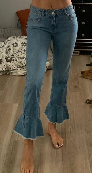 Zara Bluejeans Straight With Flare thumbnail 1