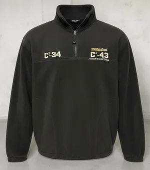 Vintage Holloway Michigan Tech Womens Basketball Fleece 1/4 Zip Pullover M thumbnail 1