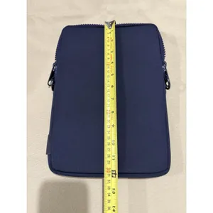 Dagne Dover 12" Navy Blue Neoprene crossbody bag for iPad/mini Laptop *No Strap* thumbnail 4