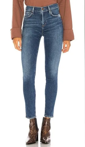 AGOLDE Sophie Mid Rise Ankle Skinny Jeans in Tame 25 thumbnail 1