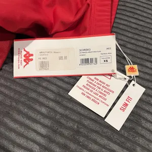 Kappa Track Pants Womens XSmall Red Elastic Waist Low-Rise Performance Pull On thumbnail 4