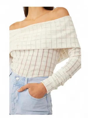 We The Free Snow Bunny Girlfriend Off Shoulder Top Womens small thumbnail 3