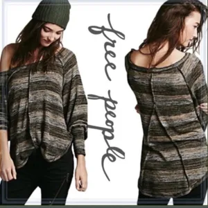 Free people‎ Carolina Hacci striped tunic top thumbnail 2