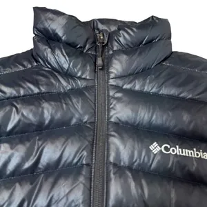 Columbia Down Goose Puffer Jacket Size S Omni Heat 590TD Turbo Black Outdoor thumbnail 4