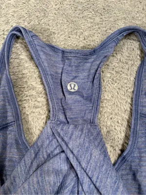 Lululemon Blue twist back Racerback Tank Top thumbnail 4