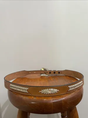 3-D Belt Company Western Leather Belt Made In USA thumbnail 5