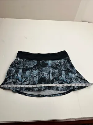 Lululemon‎ Play Off The Pleats Skirt Skort Eternal Wave Starlight Black Womens 8 thumbnail 5