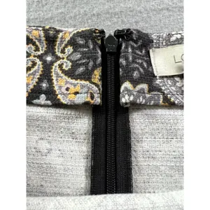 Loft Womens 12 (32x22) Pencil Skirt Textured Twill Old Money Preppy‎ Paisley thumbnail 6
