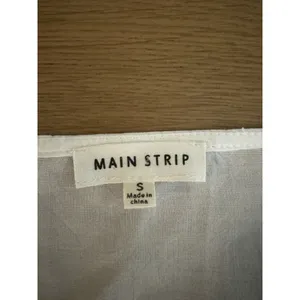 Main Strip Striped Shirt Size Small Tie Bottom Short Sleeve Rayon Lightweight‎ thumbnail 3