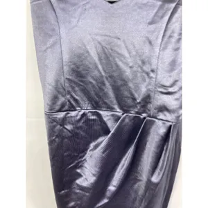 Lulu’s Slate Blue Forever Your Girl Satin Bodycon Dress Size Medium thumbnail 4