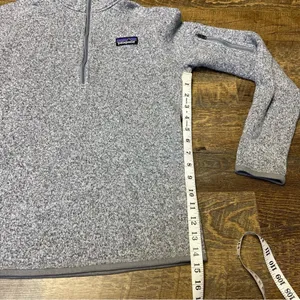 Patagonia Better Sweater Fleece 1/4 Zip Pullover Women's Small Gray Jacket Top thumbnail 4