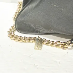 COACH‎ Convertible Crossbody in Black Pebble Leather Chain Link thumbnail 4