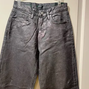 Wild Fable Women's Metallic Gray High Rise Jeans thumbnail 3