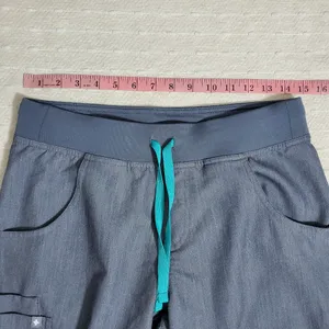 Figs Women's Kade Cargo‎ Scrub Pants Gray PO 1802. Size S thumbnail 3