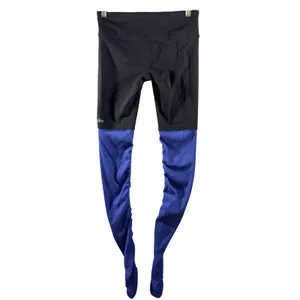 359 | Alo Yoga Goddess Womens Small High Waist‎ Ribbed Leggings Black Blue thumbnail 2