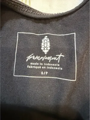 FP Movement Black Crop Tank Top Size Small thumbnail 2