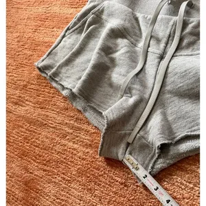 JoyLab Gray High Rise Raw Hem Sweat Shorts Women’s L Cotton Lounge thumbnail 6