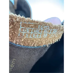 Toms Tan Leather Ankle Boots Womens 7.5 Fall Classic Casual Booties Boho thumbnail 2