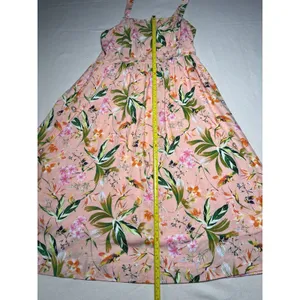Biltmore Arboretum Floral Fit & Flare Strappy Sundress Size Large Smocked Back thumbnail 8
