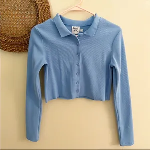 Princess Polly Blue Downtown Top thumbnail 7