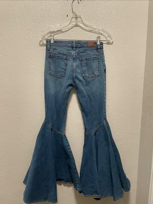Shyanne Light Blue Flare Panel Jeans thumbnail 5