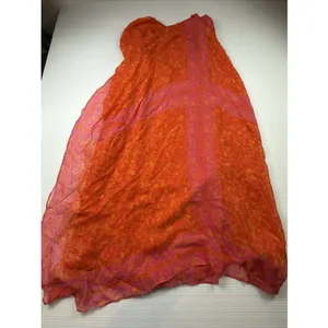 Finity Studio 100% silk Wrap dress vibrant pink‎ and orange floral Size 8 thumbnail 3