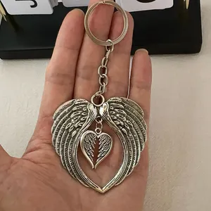 Angel Wings Keychain Charm for Men Women Car Keychain Key Ring Bag Charm thumbnail 5