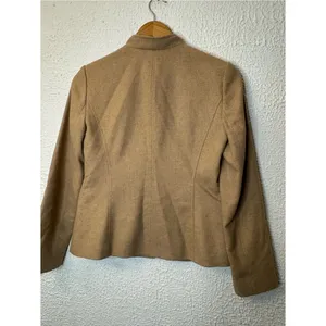 Banana Republic Camel Wool-Blend Stand Collar Jacket thumbnail 7