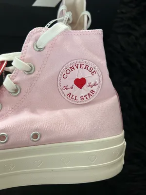 CONVERSE Chuck Taylor all star lift hi top pink shoes sneakers women’s 9 new thumbnail 6