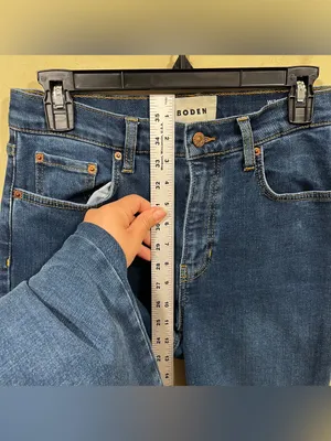 Boden W29 L28 MID RISE CIGARETTE JEANS" EUC blue denim thumbnail 6