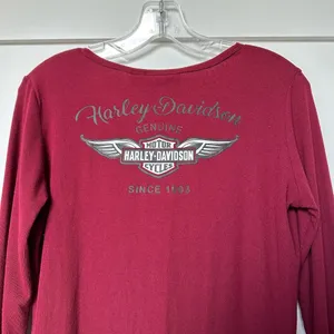 Harley-Davidson Burgundy Henley thumbnail 6