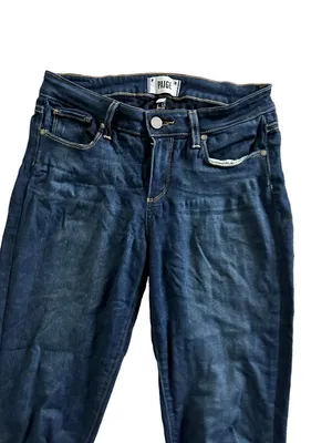 PAIGE Women's Blue Denim Skinny Jeans Size 27 thumbnail 4