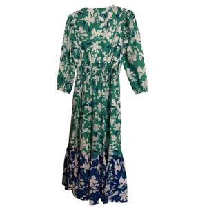 Southern Tide Blaire Blossom Bay Printed Maxi Dress - Green/Navy - Size Small thumbnail 3